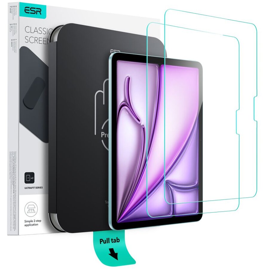 Folie protectie tableta UltraFit Tempered Glass compatibil cu iPad Air 6 11 inch 2024/2025 Clear