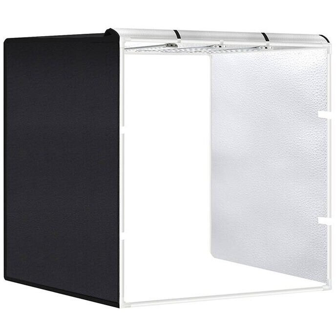 Oferte la Mini Studio Portabil PU5083EU Pliabil 80CM 4 Fundaluri si Lumini Incluse Negru