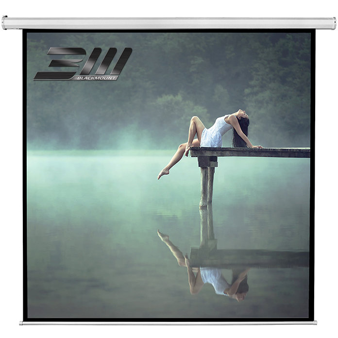 Oferte la Ecran de proiectie de perete electric BlackMount, marime vizibila: 200 cm x 200 cm, 1/1EL200RC