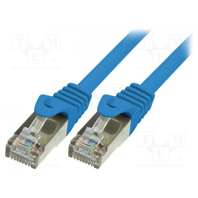 Oferte la Cablu F/UTP LogiLink Cat.5e 0.25m Albastru