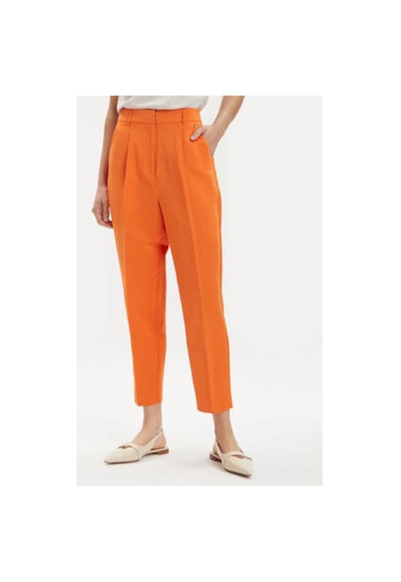 Oferte la Pantaloni dama -  303566029 - Bumbac/Poliester - Portocaliu - Portocaliu