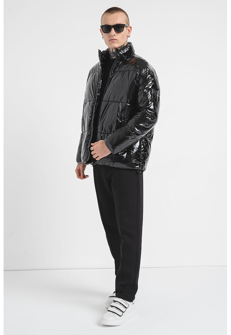 Geaca bufanta matlasata - Negru