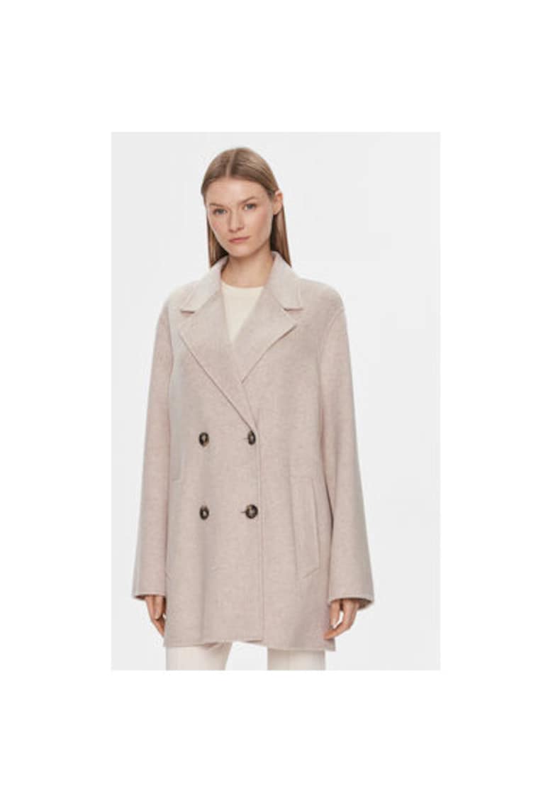 Oferte la Palton dama -  303619480 - Lana - Bej - Bej