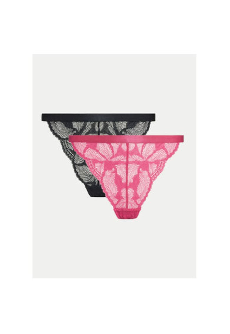 Set 2 chiloti dama - 304344626 - Poliamida/Poliester - Negru - Negru