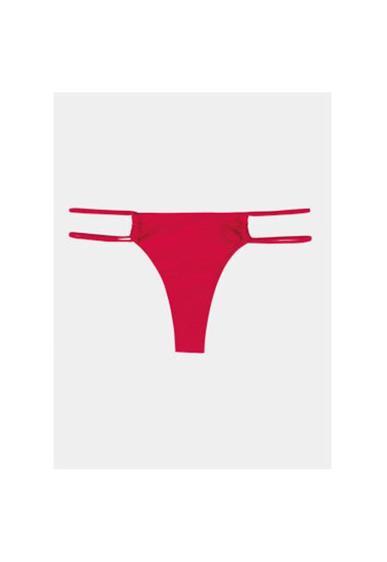 Oferte la Slip baie dama -  Poliester - Rosu - Rosu
