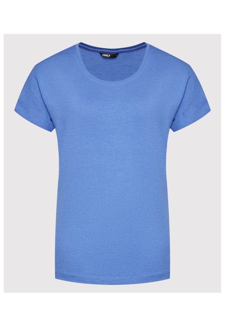 Tricou dama - Viscoza - 300107560 - Albastru