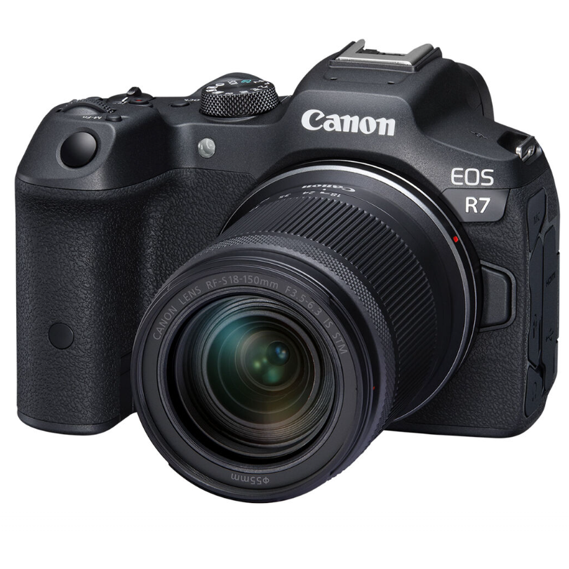Oferte la Aparat Foto Mirrorless EOS R7 kit 18-150mm  32.5Mpx Crop  4K  Negru