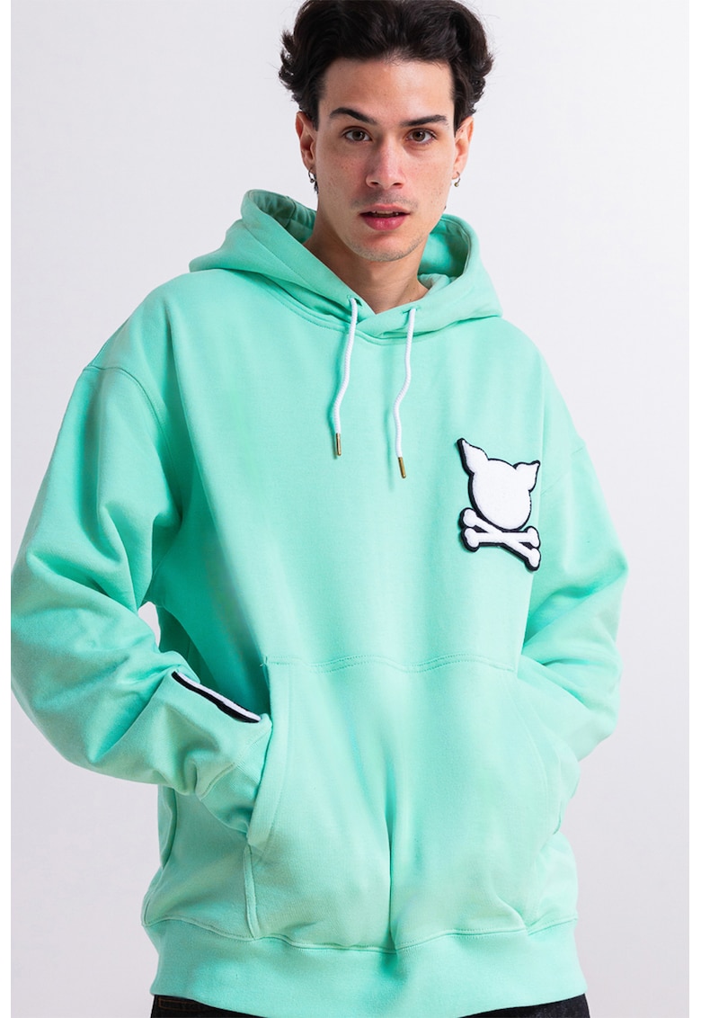 Oferte la Hanorac unisex cu logo Ruthless - Albastru aquamarin