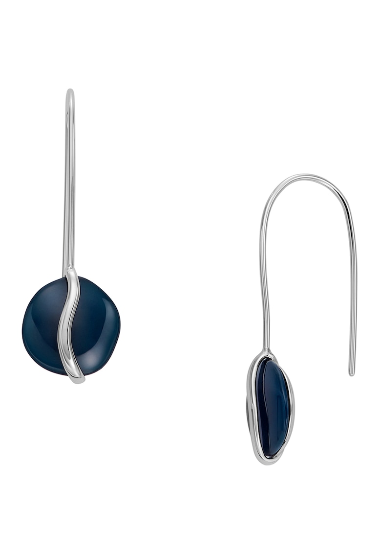 Oferte la Cercei cu pietre de sticla - Argintiu/Bleumarin