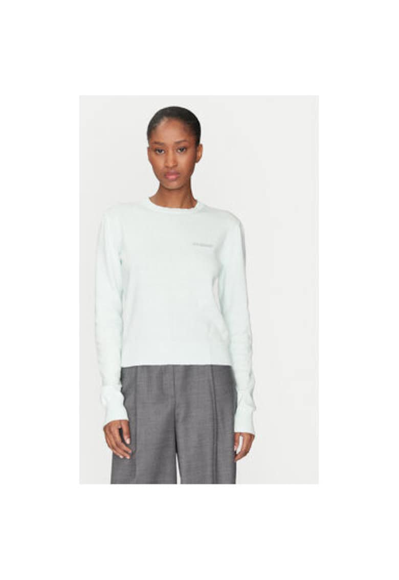 Pulover dama - 305138620 - Bumbac/Lana - Albastru - Albastru