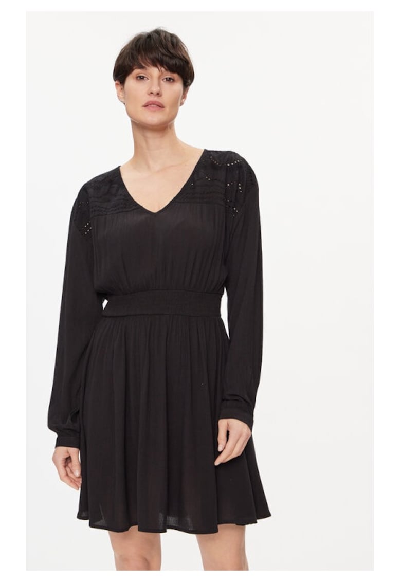 Rochie - 99723 - Viscoza - Negru