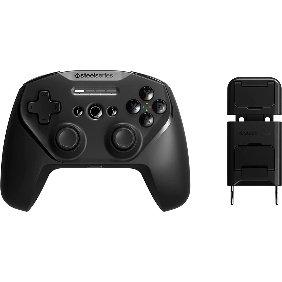 Gamepad Wireless Stratus+ pentru PC / Android / Chromebook Suport Telefon Negru