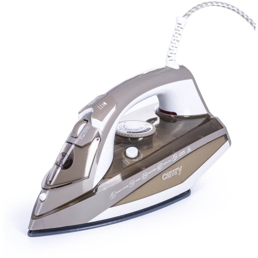 Oferte la Fier de Calcat cu Aburi CR 5018 Rezervor Apa 320ML Talpa Ceramica Putere 3000W Bej