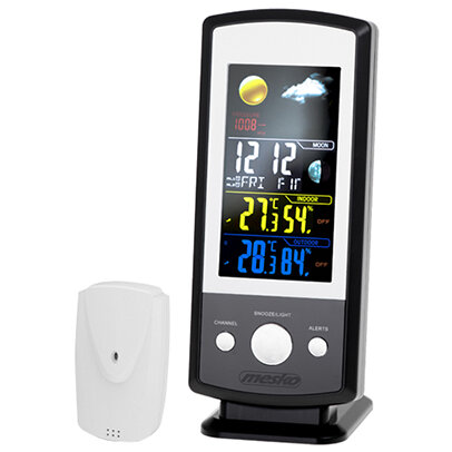 Oferte la Statie Meteo MS 1177 Display Digital Color Ceas Alarma Temperatura Umiditate Negru
