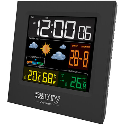Oferte la Statie Meteo CR 1166 Ceas Data Temperatura Umiditate Negru