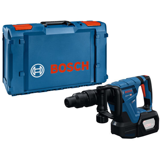 Oferte la Ciocan Demolator GSH 18V-5 SDS Max 8.5J + ProCORE 18V 5.5Ah + Valiza Profesionala Albastru