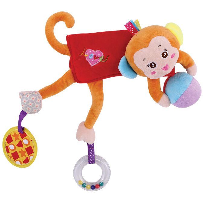 Jucarie Imbratiseaza-ma 0+ Luni Monkey Beige