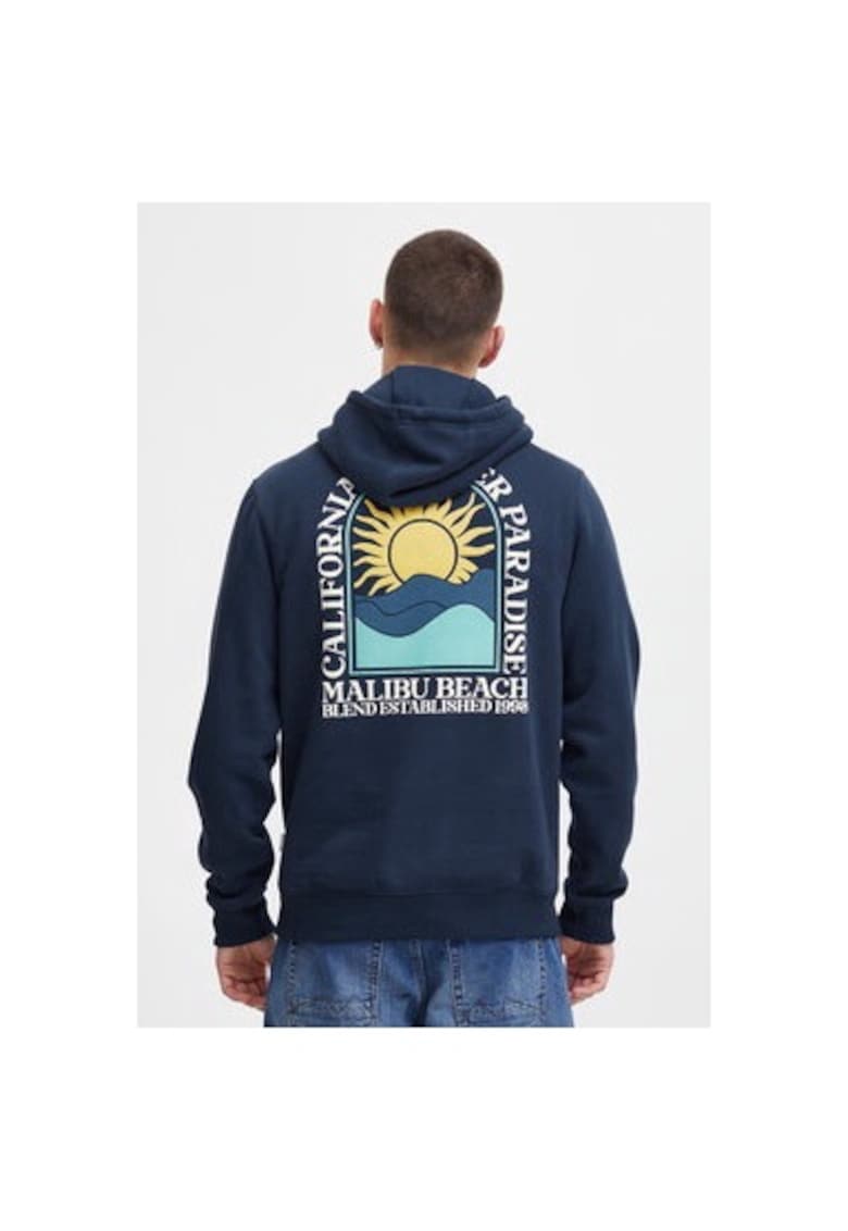 Bluza barbati - 303540807 - Poliester/Bumbac - Albastru - Albastru