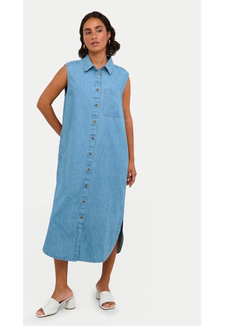 Rochie dama - Albastru - Bumbac