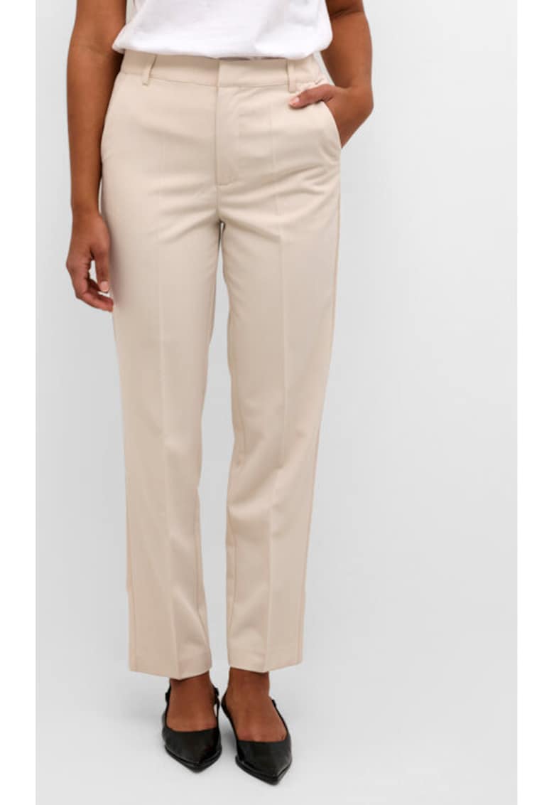 Oferte la Pantaloni dama -  303582135 - Poliester/Viscoza - Bej - Bej