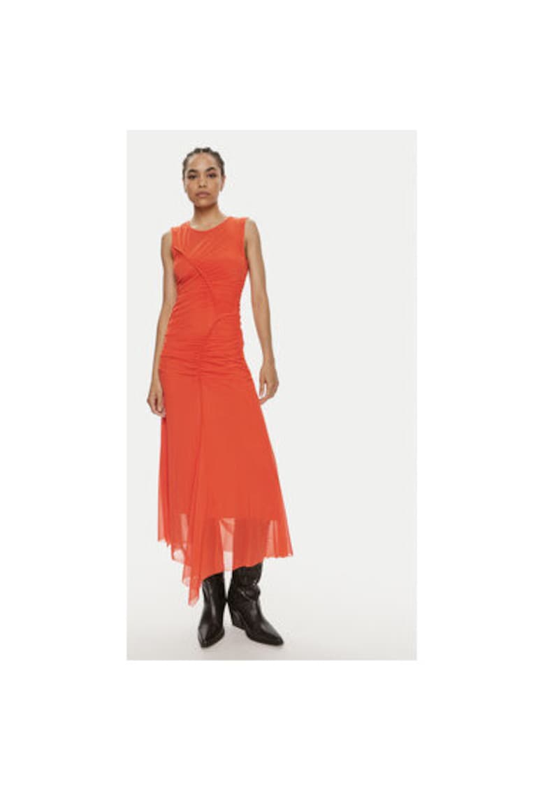 Oferte la Rochie dama -  304354489 - Poliester recliclat - Portocaliu - Portocaliu