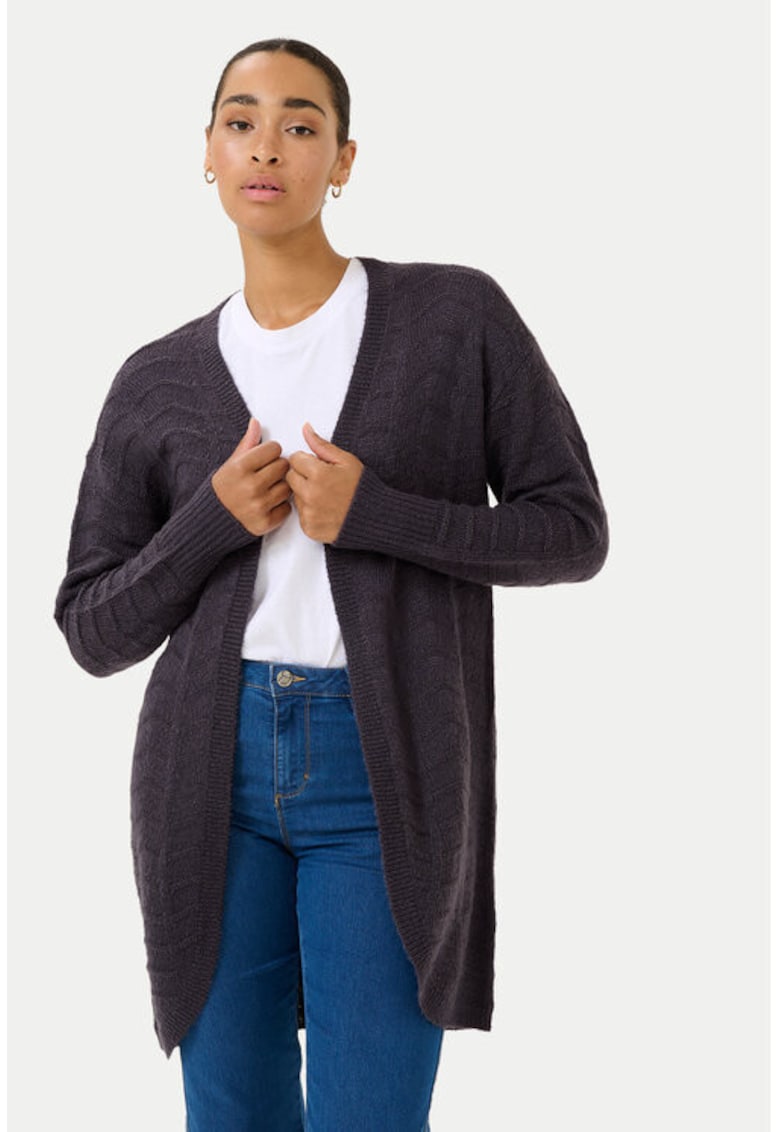 Cardigan dama - 304751714 - Acril/Bumbac - Negru - Negru