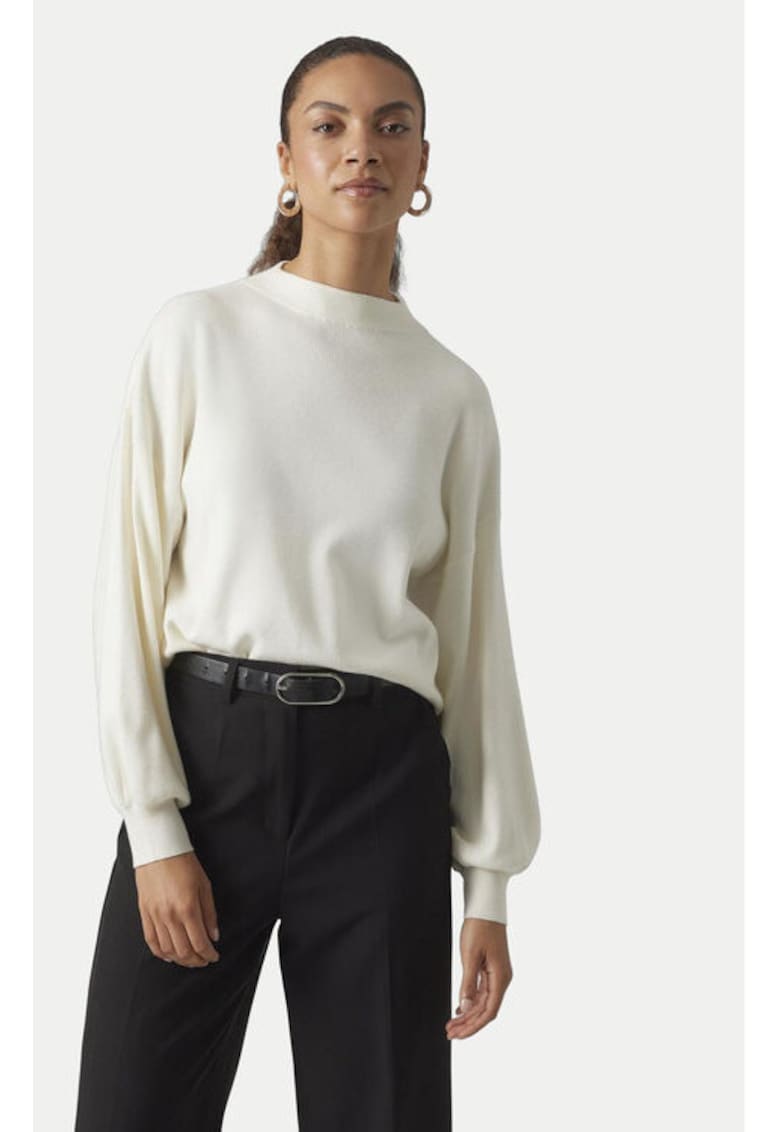 Pulover dama - 304509285 - Viscoza/Poliester - Bej - Bej