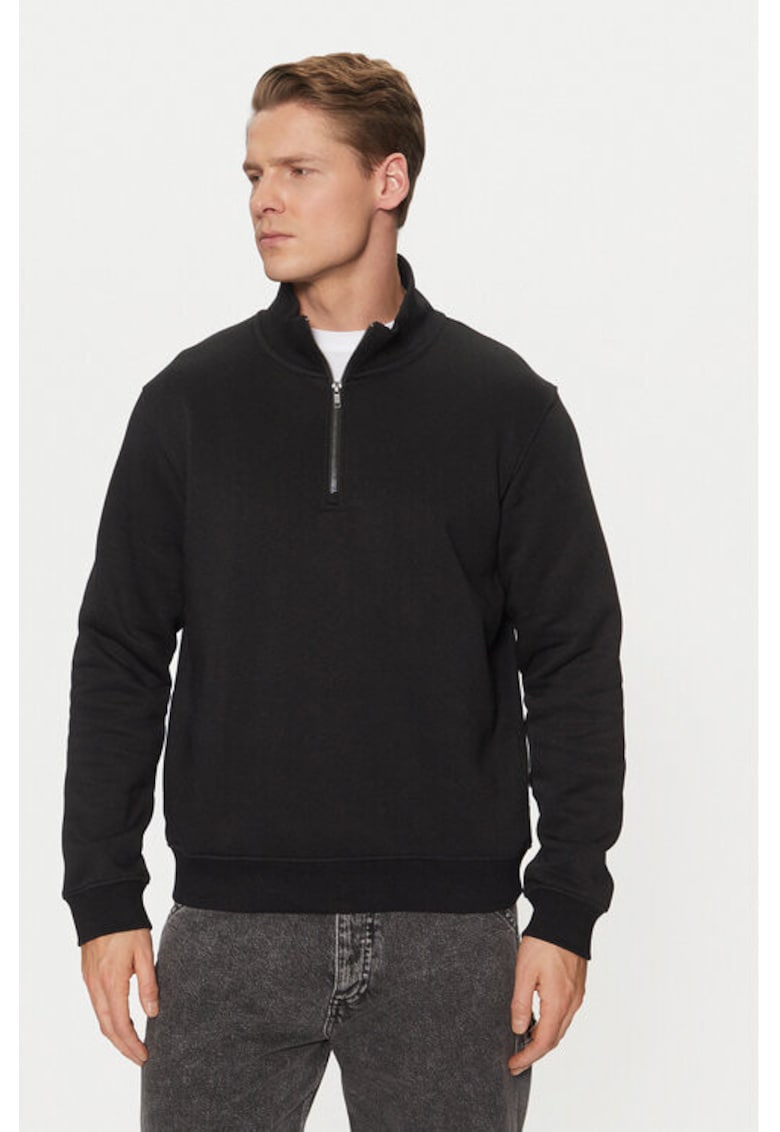 Bluza barbati - 304782503 - Poliester/Bumbac - Negru - Negru