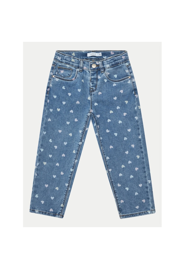 Oferte la Pantaloni fete -  304718359 - Bumbac/Poliester - Albastru - Albastru