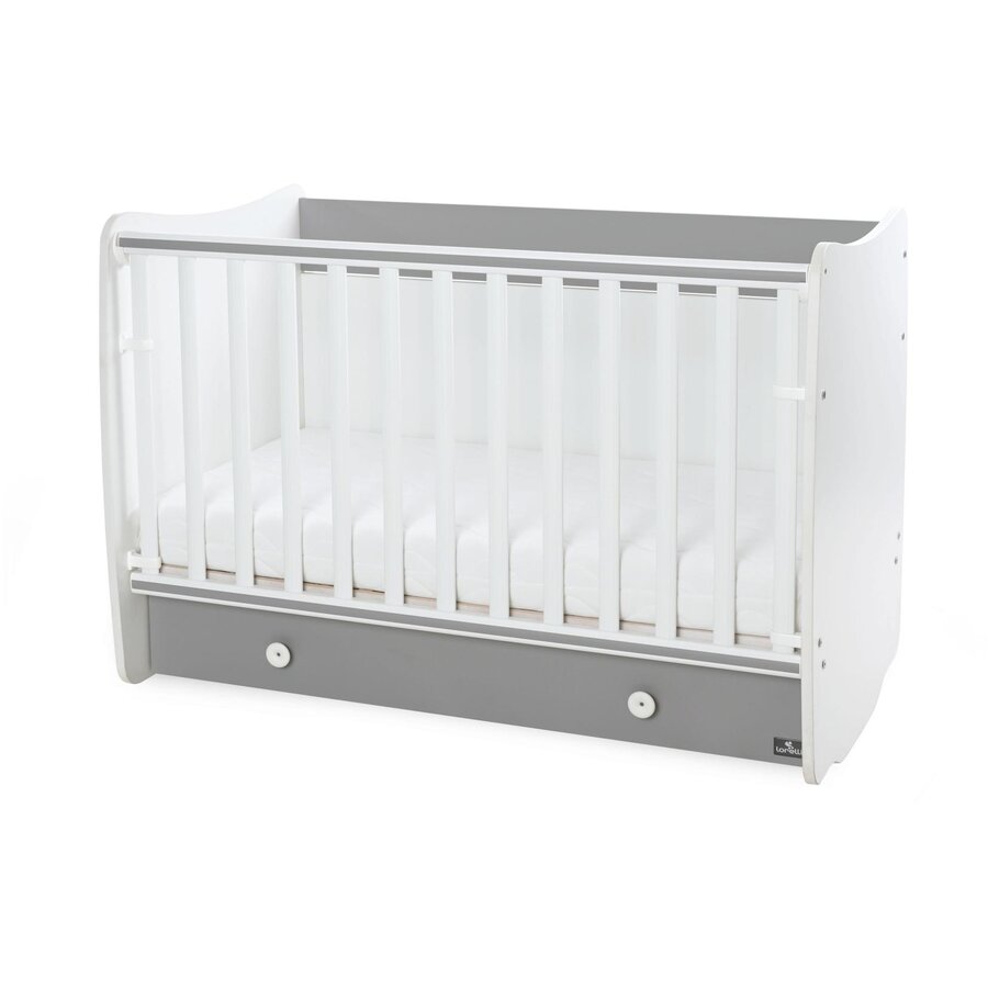 Pat Copii Balansoar Dream 60x120cm Transformabil White Stone Grey