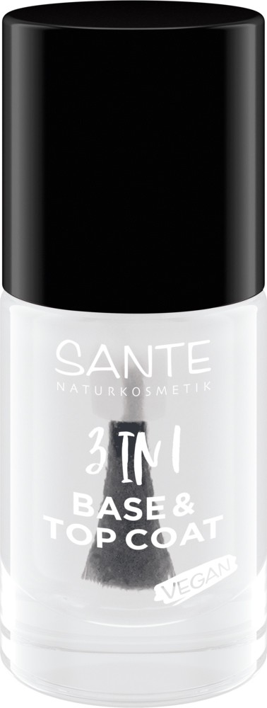 Oferte la Lac de unghii 3 in 1, baza si top coat, 8ml Sante