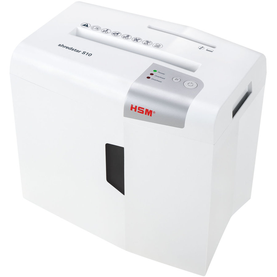Distrugator documente ShredStar S10 10 coli P2 12L Alb