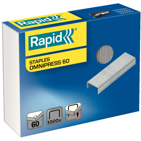 Oferte la Capse Rapid, 1000 buc/cutie, pentru capsator Rapid Omnipress 60 coli