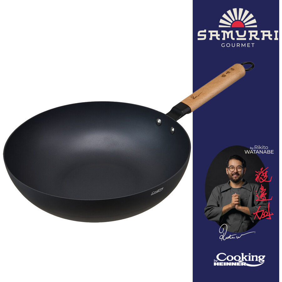 Oferte la Tigae Wok 32X9 CM RIKITO WATANABE Negru