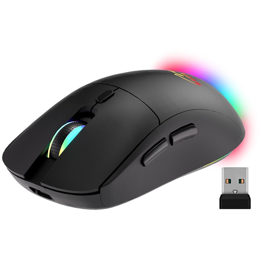 Oferte la Mouse Wireless 2-in-1 (BT/RF) Silent & Recharge MT1124 Negru