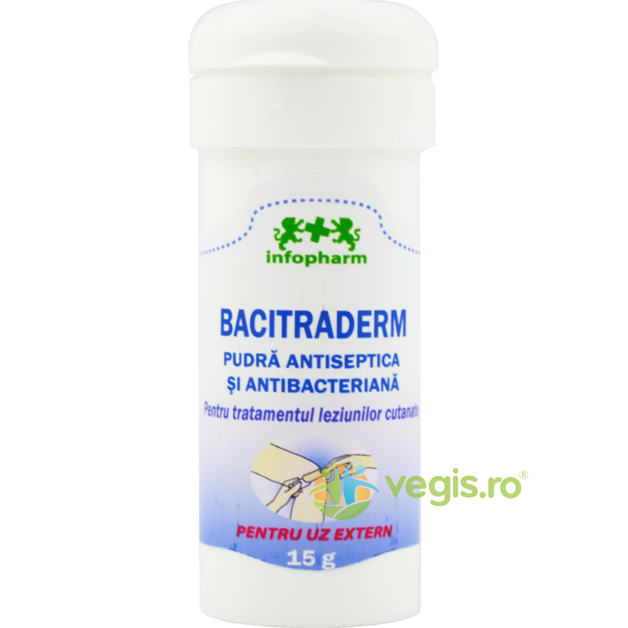Oferte la Bacitraderm Pudra Antiseptica si Antibacteriana 15g