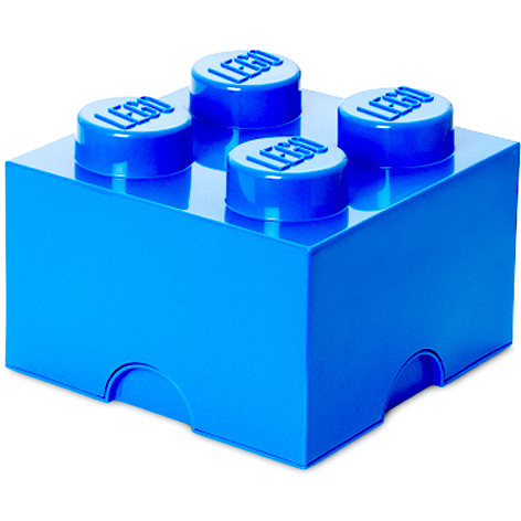 Cutie depozitare LEGO 2x2 albastru inchis