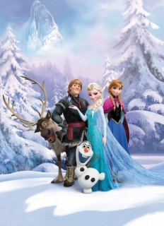 Oferte la Fototapet Komar  model Disney  Frozen Winter Land  hartie  semilavabil  cod 4-498  multicolor  184 x 254 cm  4 piese