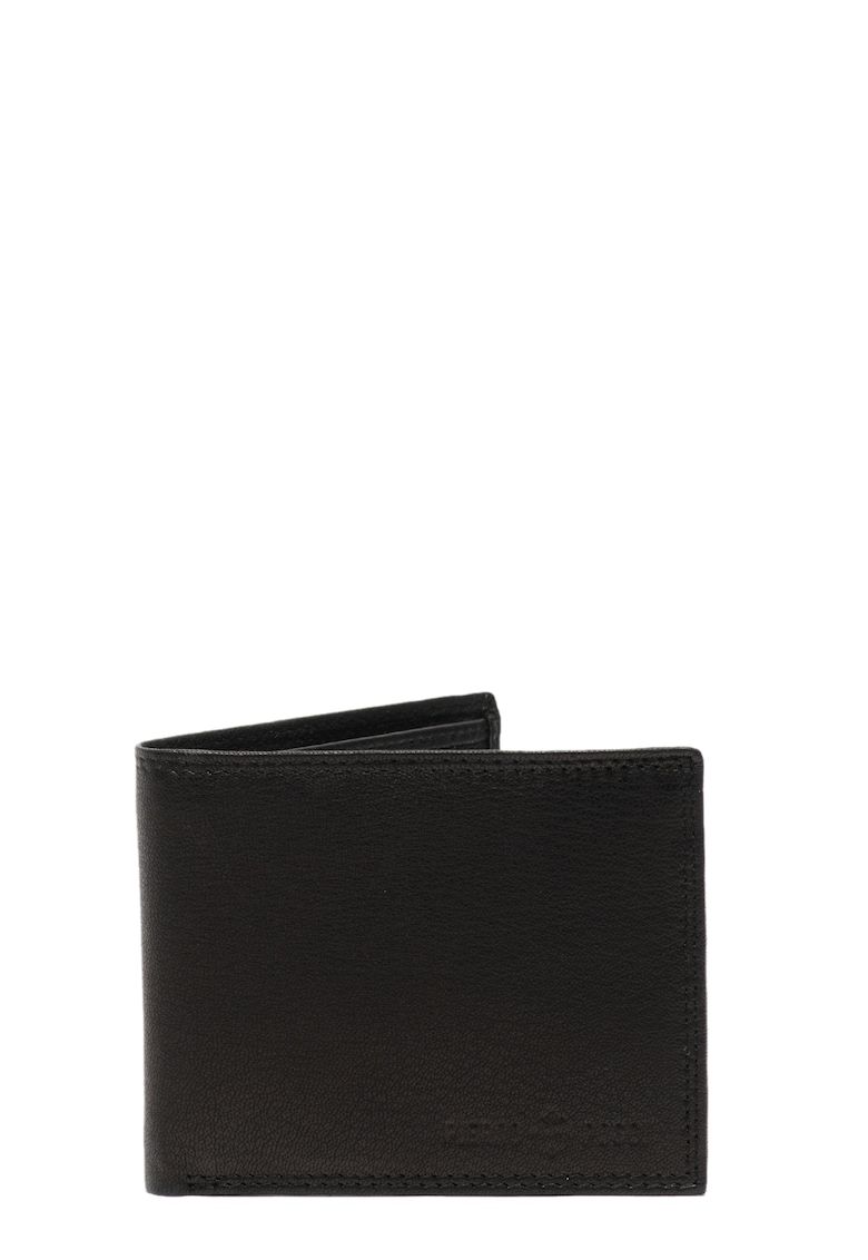 Oferte la Portofel pliabil de piele cu logo stantat - PP1005 - Negru