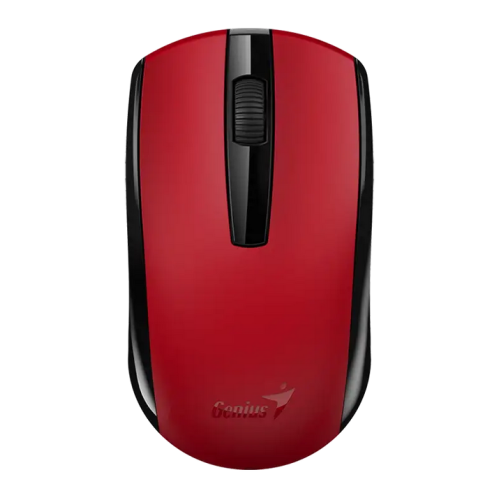 Mouse Genius "ECO-8100", PC sau NB, wireless 2.4GHz, optic, 1200 dpi, butoane/scroll 3/1, acumulator, rosu, "31030046402" (timbru verde 0.18 lei) 4710268 262763
