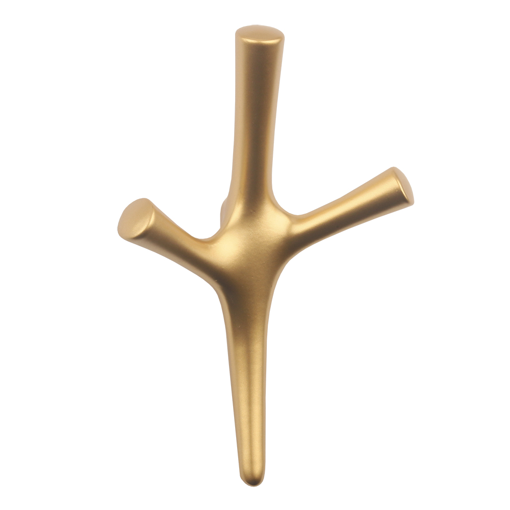 Cuier metalic Trident Mare 521 Teko, aluminiu, auriu mat, 160 x 105 mm