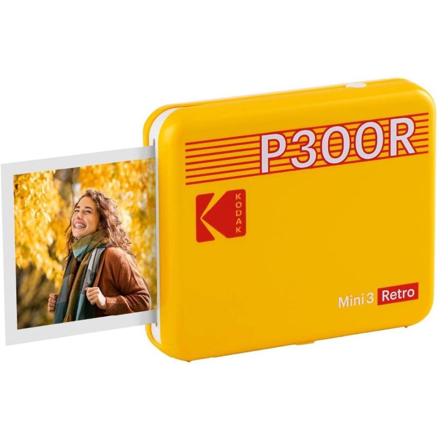 Oferte la Imprimanta Foto Portabila Mini 3 Retro P300R Tehnologie 4PASS Bluetooth Galben