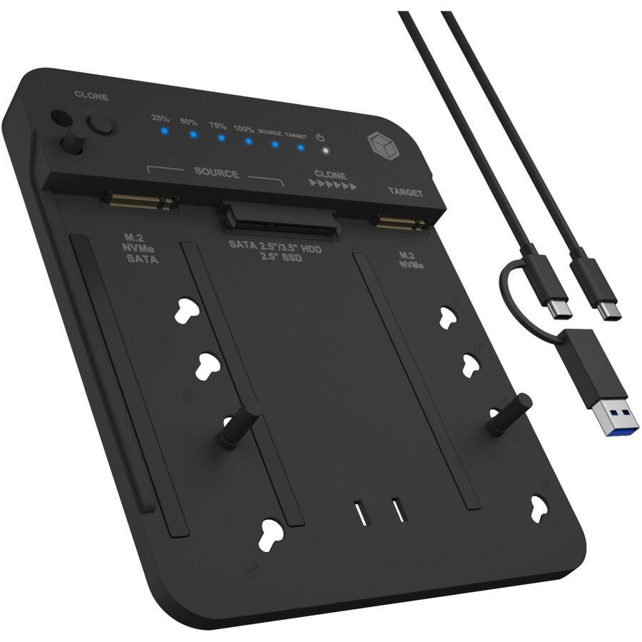 Oferte la Statie de Andocare IB-2913MCL-C31 2.5Inch/3.5Inch SATA M.2 NVMe Negru