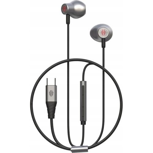 Oferte la Casti Telefon MagicSound Earphones USB-C Microfon Gri