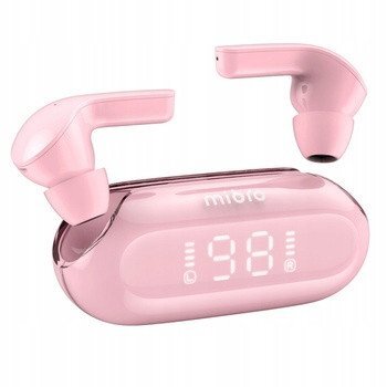 Oferte la Casti Telefon Earbuds 5 Bluetooth Impermeabil IPX4 Roz Deschis