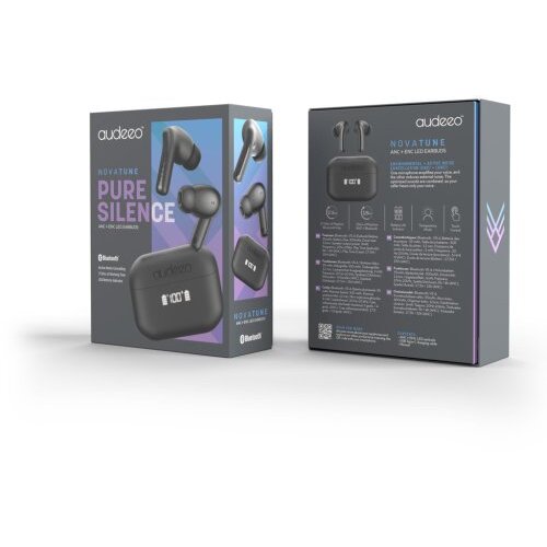 Oferte la Casti Telefon Novatune TWS Autonomie 20h Control Tactil ANC Negru