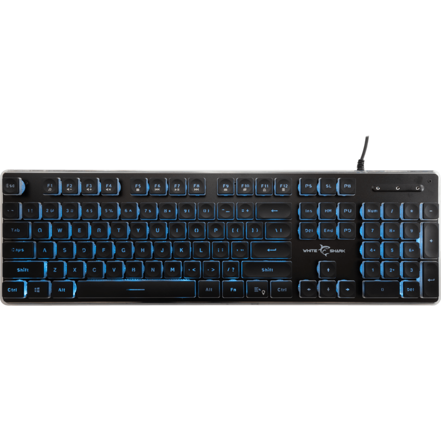 Oferte la Tastatura Gaming cu Fir TACHI USB 2.0 Layout US ILuminare Ice Blue LED Negru