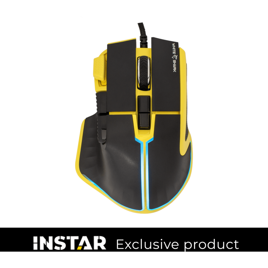 Oferte la Mouse Gaming cu Fir MARROK USB 2.0 12000DPI Negru/Galben