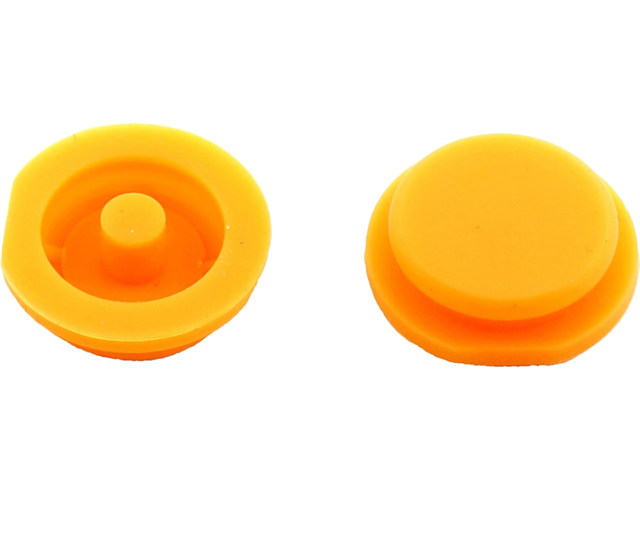 Oferte la Membrana cauciuc pad, 2 butoane pentru cheie auto Smart Fortwo, City, Roadster – Techstar, culoare portocalie