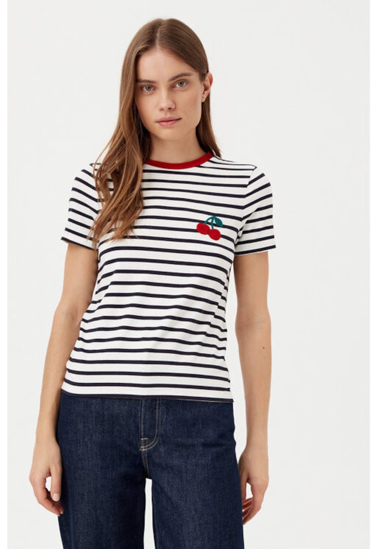 Tricou dama - 304928413 - Viscoza - Alb - Alb